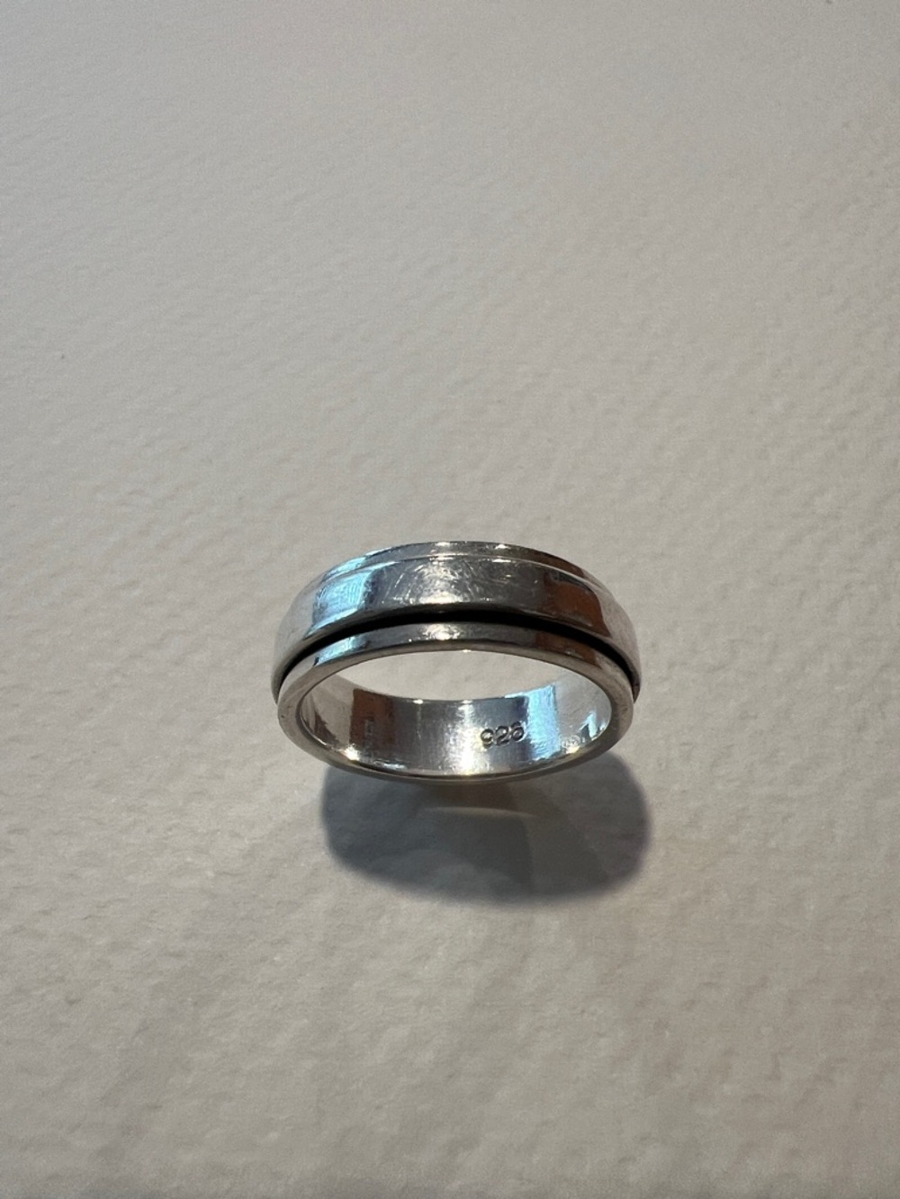Sterling Silver Spinner Band Ring